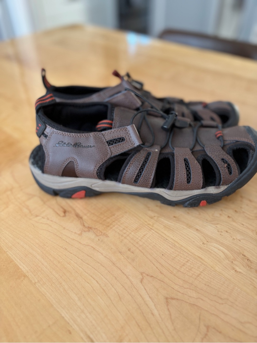 Eddie Bauer Troy Men’s Closed Toe Hiking Sandals Brown Size 11